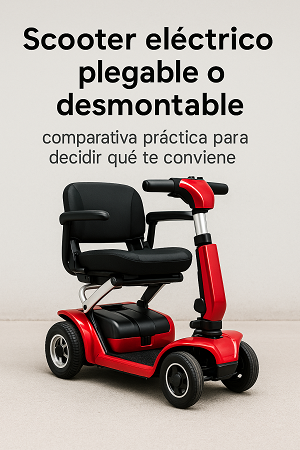 Scooter eléctrico plegable compacto para personas mayores